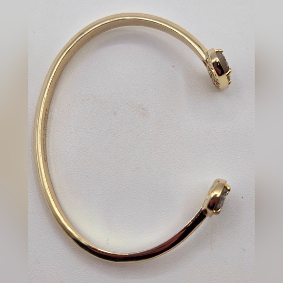 KENDRA SCOTT Cuff Bracelet Drusy Stone in Gunmetal Gold Plated - Picture 8 of 8